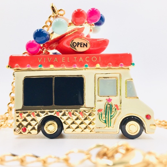 Haute Stuff Taco Truck Locket Necklace 